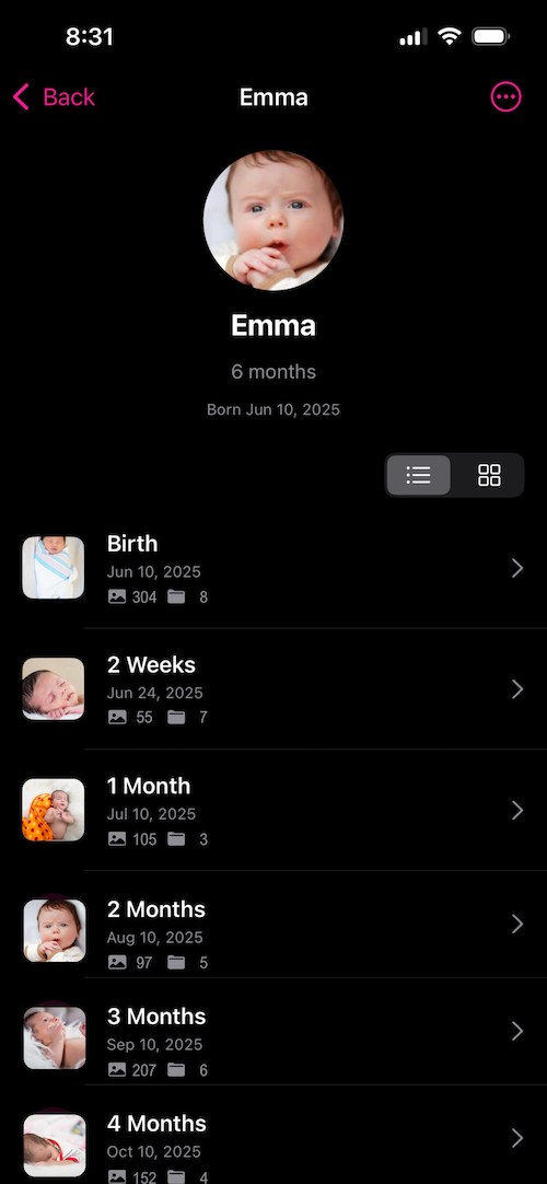 My First Moments App